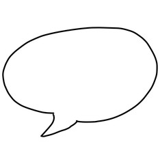 Sprechblase rund für ein Gespräch oder Comic