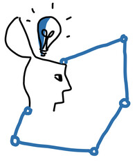 Smartes Netzwerk, das sich intelligent verbindet