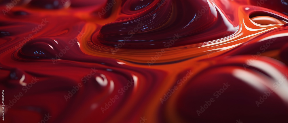 Poster abstract background liquid paint flow. generative ai