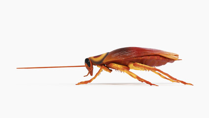 3d illustration of a cockroach