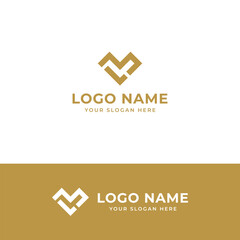 Letter LM simple logo design vector