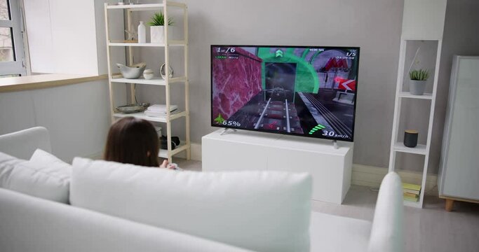 Child Playing TV Video