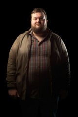 Fototapeta premium Obese man with unhealthy look