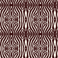 Obraz premium Trendy Zebra Skin Fur Vector Repeating Seamless Pattern Illustration for Textile Fashion Wallpaper Cover