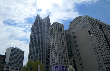 Obraz premium Hochhäuser in down town Detroit