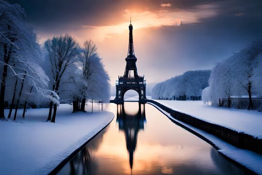 Paris im Schnee