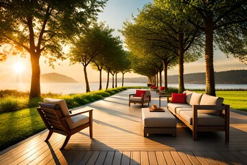 St&uuml;hle im Garten