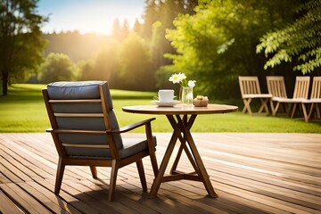 Schöner Garten im sanften Licht mit farbigen Blumen