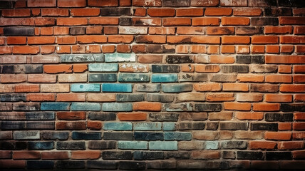 Brick wall background. Generative Ai