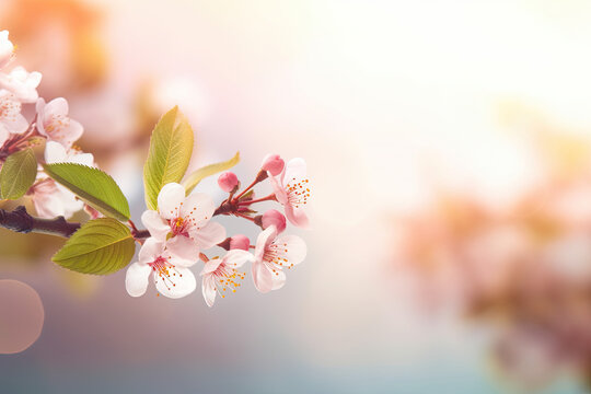 Spring tree flower background Wallpaper