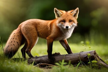 Fototapeta premium red fox cub