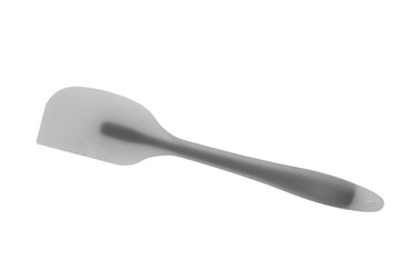 silicone kitchen spatula on a white background. kitchenware concept	