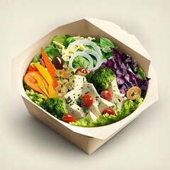 salad with vegetables
