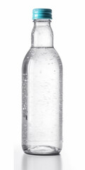 Fresh watter bottle. Water drops in bottle. 