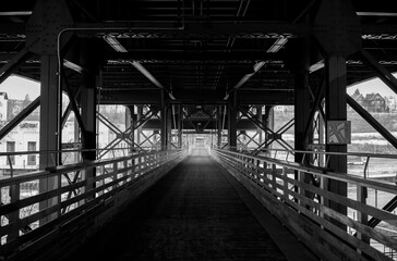 Bridge in Milwaukee Wisconsin - obrazy, fototapety, plakaty