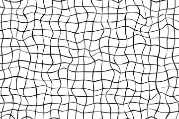 Vector abstract checkered background. Simple backdrop with optical illusion, op art.