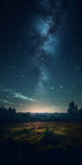 Obraz na płótnie Canvas night sky and clouds
