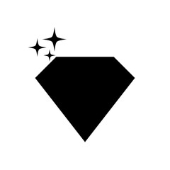 diamond icon in trendy flat design