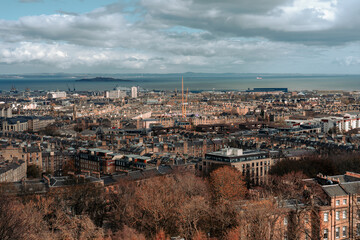 Fototapeta na wymiar view of the city of edinburgh,scotland