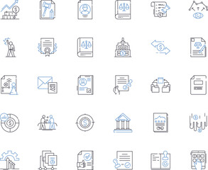 Environmental science line icons collection. Sustainability, Conservation, Ecology, Biodiversity, Climate, Pollution, Energy vector and linear illustration. Renewable,Biodegradable,Ecosystem outline