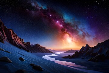 Der Cosmos, das Weltall in seinen kr&auml;ftigen Farben