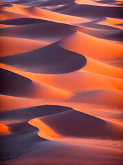 Fototapeta na wymiar Desert painting. Colourful fields landscapes. AI generated illustration
