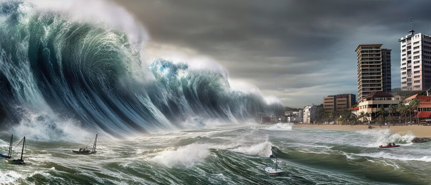 Video of tsunami of 2025