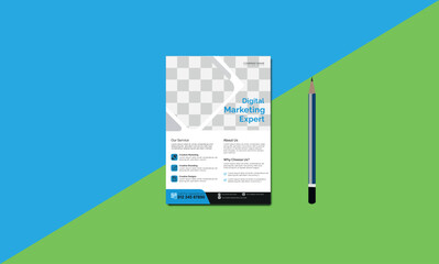 Business Agency Flayer is fully layered and very easy to edit template for any kind of Marketing business.