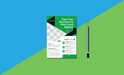 Business Agency Flayer is fully layered and very easy to edit template for any kind of service business.