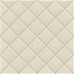 Fototapeta premium Off-White Mosaic Floor Texture with Concave Bow Pattern- Generative AI