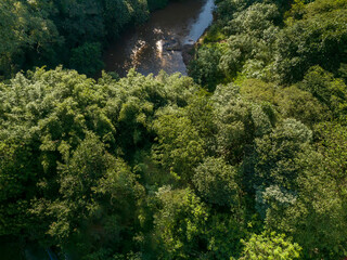Imagem aérea da serra da mantiqueira, em Socorro