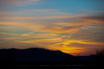 Dreamy sunset at Clarence Cannon National Wildlife Refuge