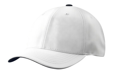 White baseball cap cut out
