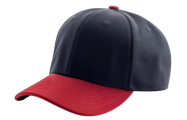Blue-red baseball cap cut out