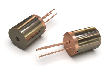 Laser diodes isolated on white