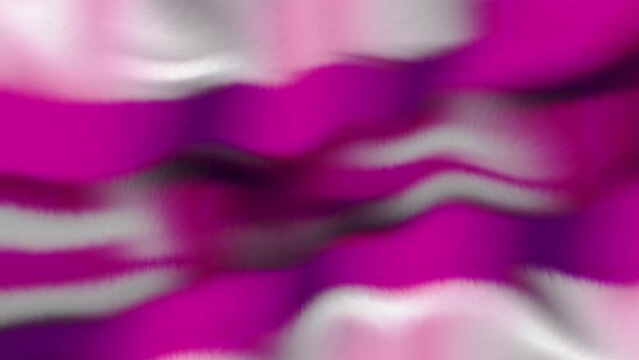 Abstract surreal variegated kaleidoscope. Motion. Purple blinking petals on a black background.