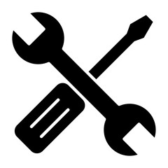 Reparing Tools Glyph Icon