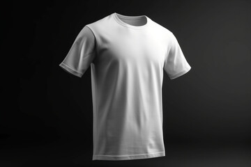 Unadorned and Unpretentious, 3D Empty White T-Shirt Mockup with No Frills,3d render Generative AI