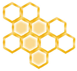honeycomb illustration isolated on white background