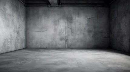 Empty gray color texture wall studio background. Al generated