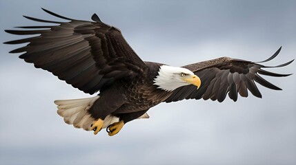 Fototapeta premium A majestic bald eagle