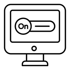 Boolean Thin Line Icon