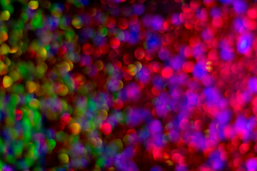 Light blur bokeh, defocused background. Festive abstract background with bokeh, defocused lights. Festive twinkle lights background, abstract sparkle backdrop design. Light backdrop with glow effect.