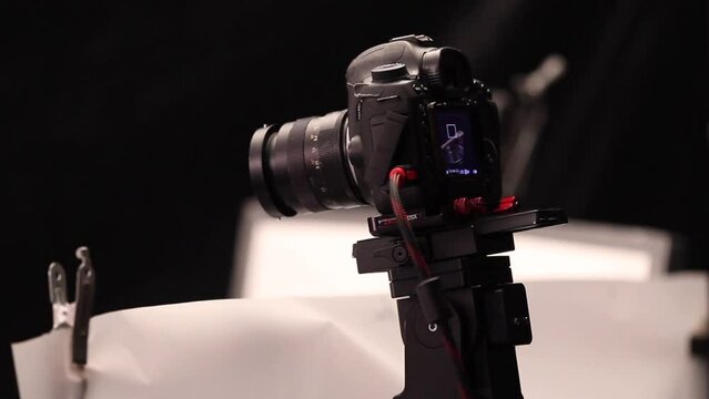 camera on a motorized slider