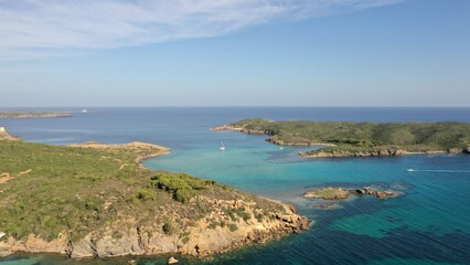 plages turquoises d'Es Grau sur l'île de Minorque, Parc Naturel de s'Albufera