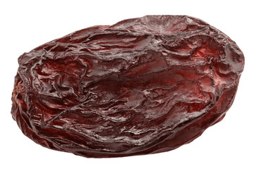 Raisin isolated on white background, full depth of field