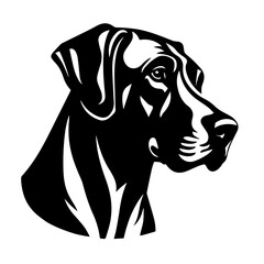 Rhodesian Ridgeback Logo Monochrome Design Style
