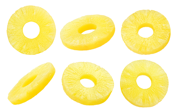 pineapple isolated on white background, full depth of field