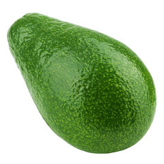 avocado isolated on white background, full depth of field