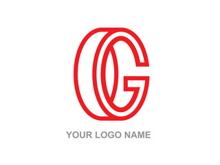 Fototapeta premium Modern and stylish alphabetical logo design of G in vector.